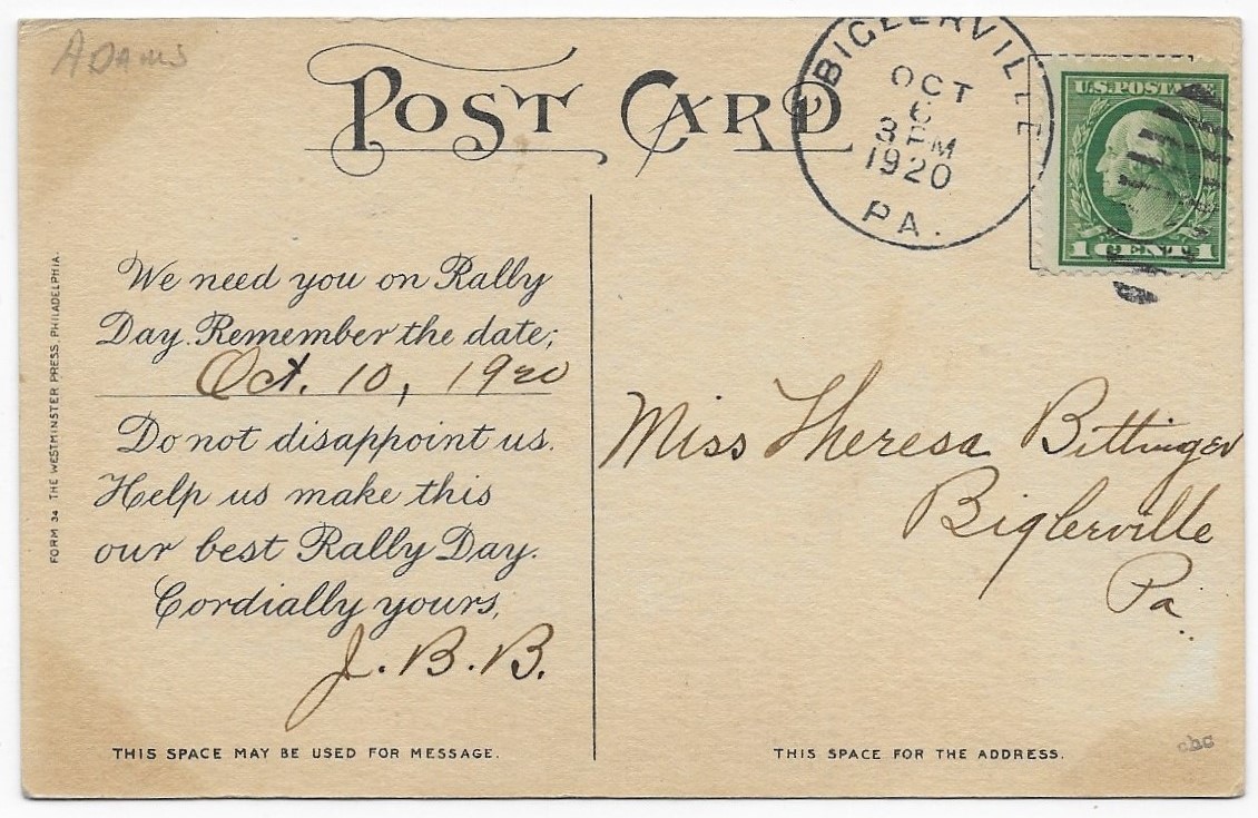 The Cathedral at Reims Biglerville, PA (1920) History In The Mail