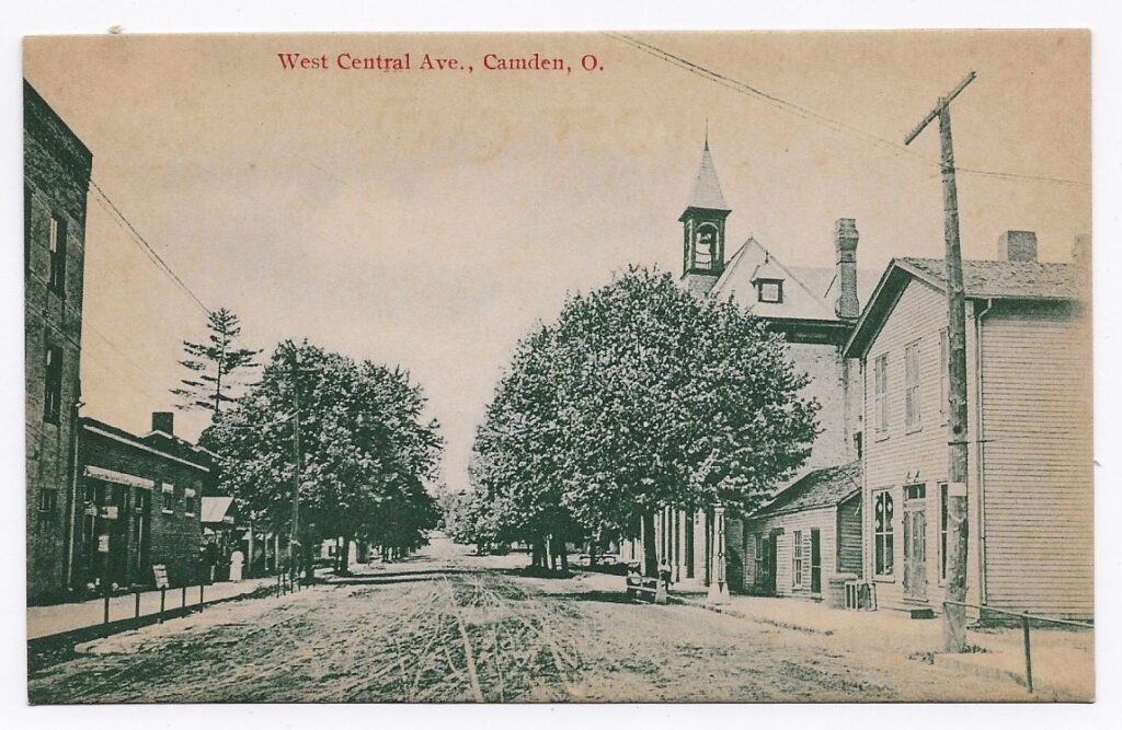 Scene of Village Life Camden, Ohio (circa 1907) History In The Mail