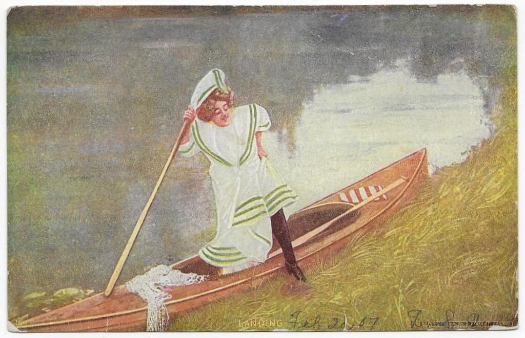 “Landing” Moundridge, Kansas (1907) History In The Mail Postcards